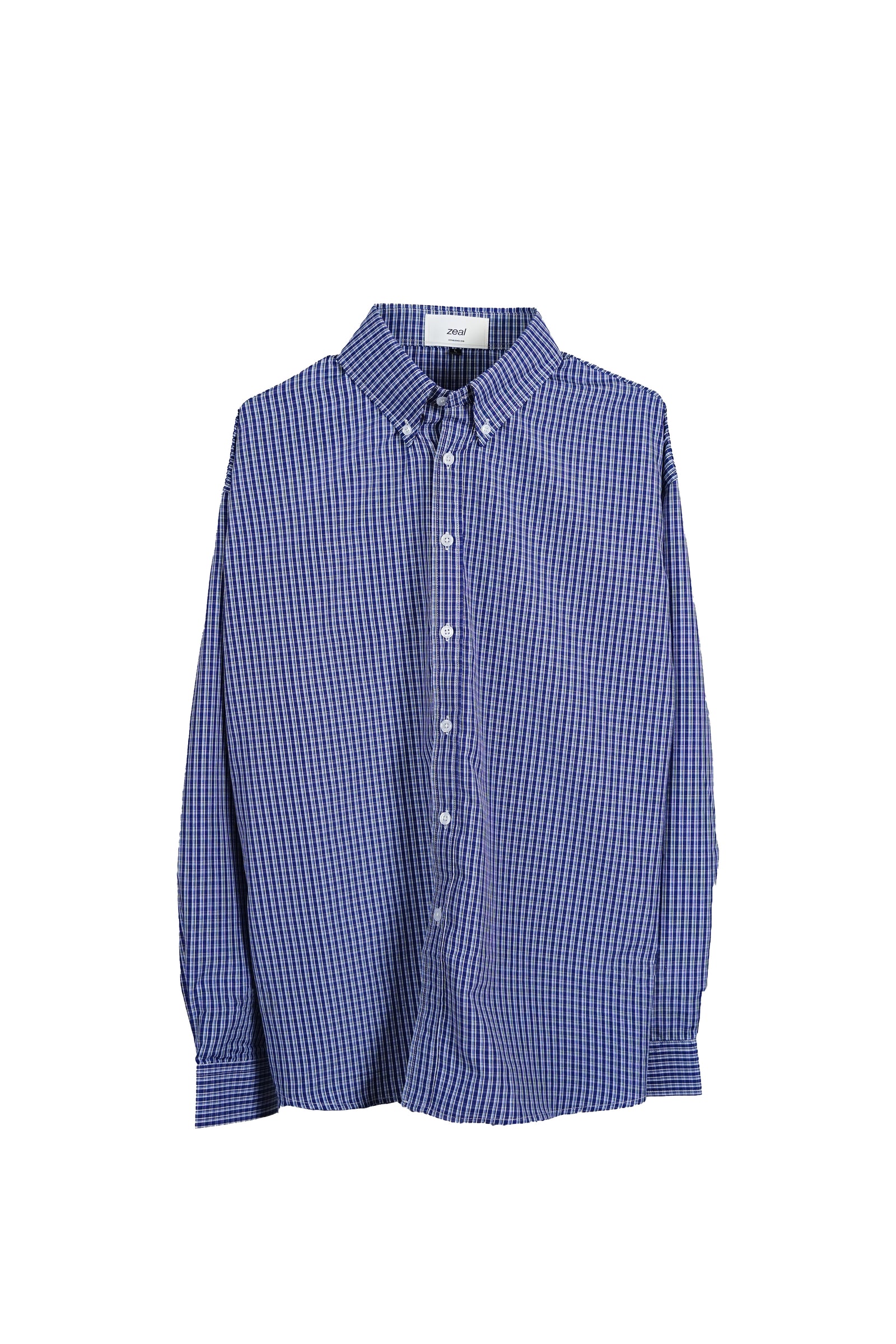 Zeal Gingham Shirt – Navy/White