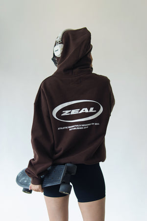 ZEAL Logo Hoodie - Brown